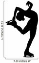 Figure Skater Silhouette Wall Decal