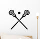 Lacrosse Equipment Wall Decal