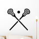 Lacrosse Equipment Wall Decal