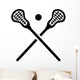 Lacrosse Equipment Wall Decal