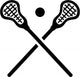 Lacrosse Equipment Wall Decal
