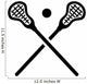 Lacrosse Equipment Wall Decal