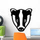 Badger Head Wall Decal