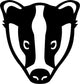 Badger Head Wall Decal