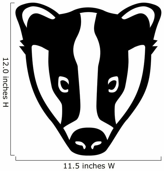 Badger Head Wall Decal