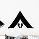 Camping with Feet Wall Decal