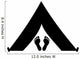 Camping with Feet Wall Decal