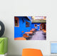 Blue House Alsatian Village Wall Decal