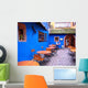 Blue House Alsatian Village Wall Decal