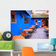 Blue House Alsatian Village Wall Decal
