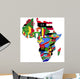 Highly Detailed Africa Map Wall Decal