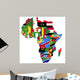 Highly Detailed Africa Map Wall Decal