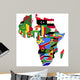 Highly Detailed Africa Map Wall Decal