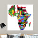 Highly Detailed Africa Map Wall Decal