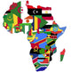 Highly Detailed Africa Map Wall Decal
