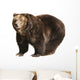 Big Brown Bear White Wall Decal