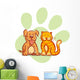 Cat and Dog Wall Decal
