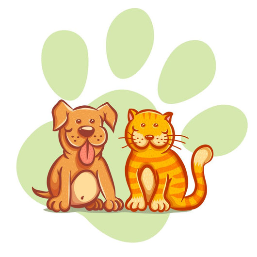 Cat and Dog Wall Decal