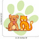 Cat and Dog Wall Decal