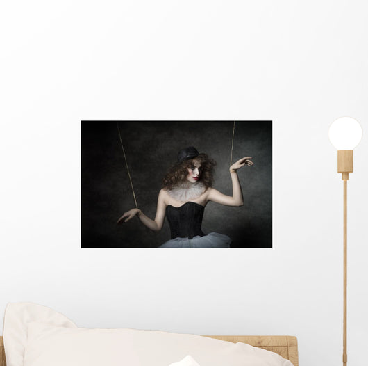 Sensual Clown Puppet Female Wall Decal
