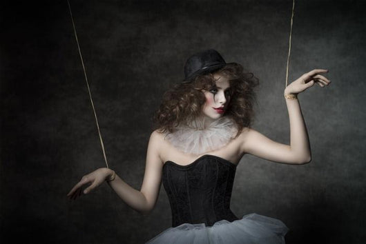 Sensual Clown Puppet Female Wall Decal