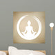 Vector Woman Doing Yoga Wall Decal