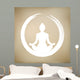 Vector Woman Doing Yoga Wall Decal