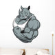 Strong Rhinoceros Wall Decal