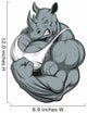 Strong Rhinoceros Wall Decal