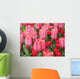Rosa Tulpen Pink Tulips Wall Decal