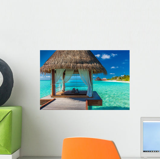 Romantic and Luxurious Overwater Wall Decal