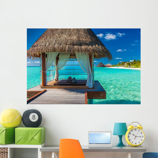 Romantic and Luxurious Overwater Wall Decal