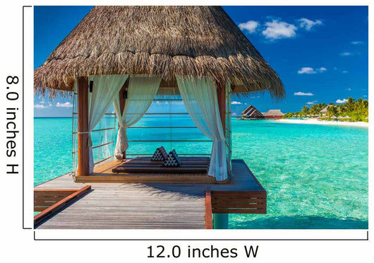 Romantic and Luxurious Overwater Wall Decal
