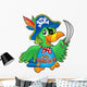 Pirate Parrot Wall Decal