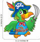 Pirate Parrot Wall Decal