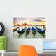 Gondolas at sunset Wall Mural