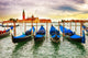 Gondolas at sunset Wall Mural