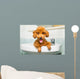 Smiling Brown Poodle Puppy Wall Decal