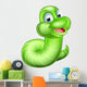 Cute Cartoon Caterpillar Worm Wall Decal