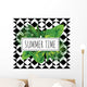 Summer Time Tropical Leaves Wall Decal