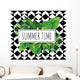 Summer Time Tropical Leaves Wall Decal