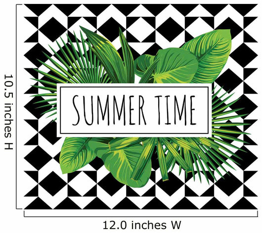 Summer Time Tropical Leaves Wall Decal