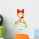 Cute Small Girl Cupcake Wall Decal