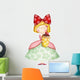 Cute Small Girl Cupcake Wall Decal