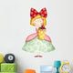 Cute Small Girl Cupcake Wall Decal