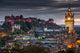 Edinburgh Castle and Cityscape Wall Decal