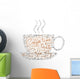 Coffee Time Tag Cloud Wall Decal
