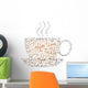 Coffee Time Tag Cloud Wall Decal