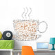 Coffee Time Tag Cloud Wall Decal