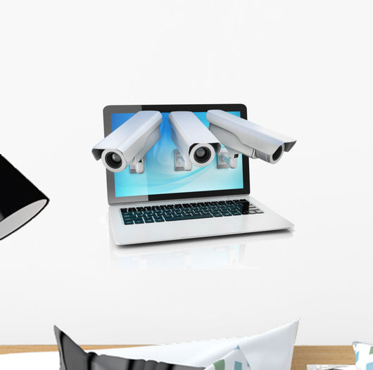 Internet Privacy 3D Concept Wall Decal